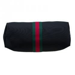 Gucci Black Canvas Techno Carry-On Duffle Bag