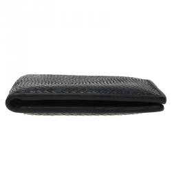 Gucci Blue Snake Skin Bi-Fold Wallet