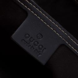 Gucci Brown GG Supreme Coated Canvas and Leather Web Detail Messenger Bag