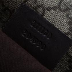 Gucci Brown GG Supreme Coated Canvas and Leather Web Detail Messenger Bag