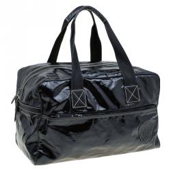 Gucci Black Coated Fabric Carryall Duffle Bag