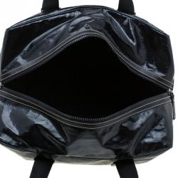 Gucci Black Coated Fabric Carryall Duffle Bag