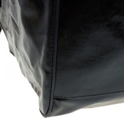 Gucci Black Coated Fabric Carryall Duffle Bag