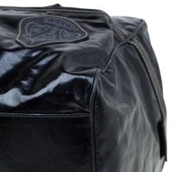 Gucci Black Coated Fabric Carryall Duffle Bag