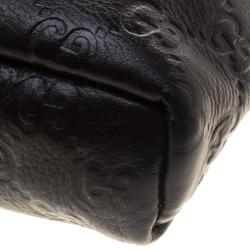 Gucci Dark Brown Guccissima Leather Messenger Bag