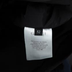 Pre Owned جاكيت غوتشي أسود بسحاب أمامي XL