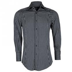 Gucci Monochrome Striped Long Sleeve Button Front Shirt S