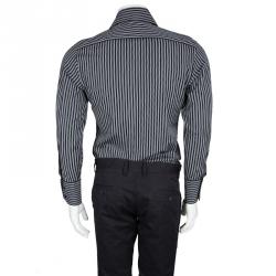 Gucci Monochrome Striped Long Sleeve Button Front Shirt S