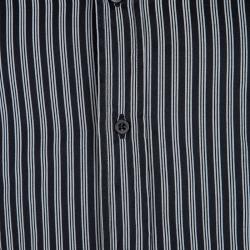 Gucci Monochrome Striped Long Sleeve Button Front Shirt S