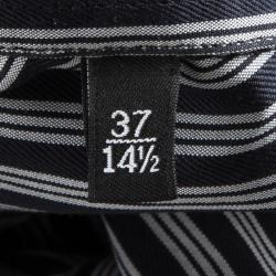 Gucci Monochrome Striped Long Sleeve Button Front Shirt S