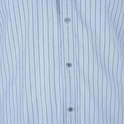 Gucci Men's Grey Striped Shirt S