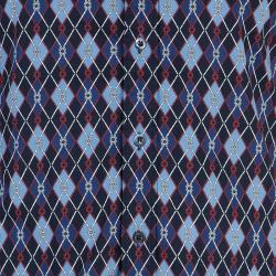 Gucci Men's Diagonal Link Fitted Cotton Shirt M
