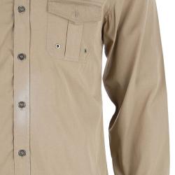 Pre Owned Gucci Men's Beige Cotton Shirt S