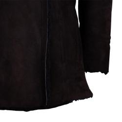 Gucci Men's Brown Suede Fur Jacket L