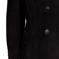 Gucci Men's Brown Suede Fur Jacket L