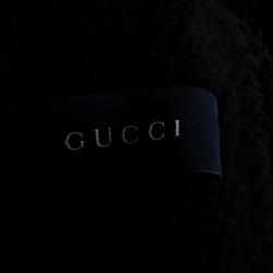 Gucci Men's Brown Suede Fur Jacket L