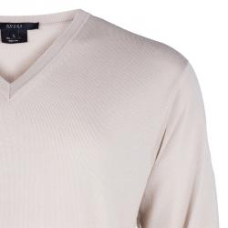 Gucci Men's Beige Sweater L