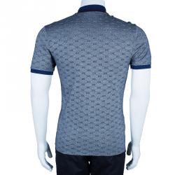 Gucci Men's Grey Polo Shirt L