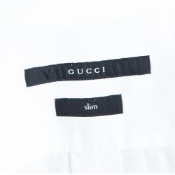 Gucci Men's White Slim Fit Shirt M