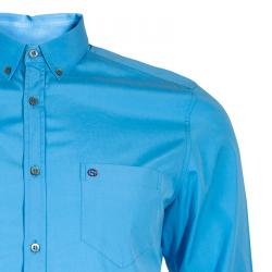Gucci Men's Blue Cotton Shirt M