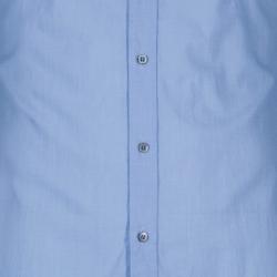 Gucci Men's Blue Slim Cotton Shirt M