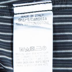 Gucci Men's Black Striped Slim Fit Shirt M