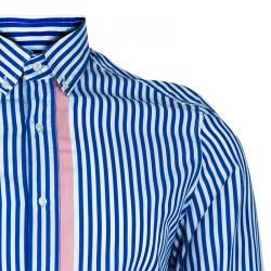 Gucci Men's Blue Striped Shirt M