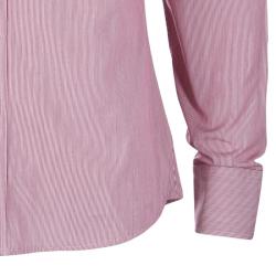 Gucci Men's  Red and White Striped Shirt S