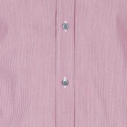 Gucci Men's  Red and White Striped Shirt S