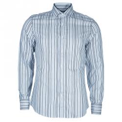 Gucci Men's  Navy Striped Shirt M