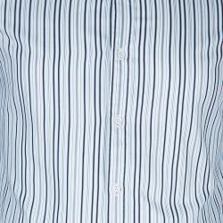 Gucci Men's  Navy Striped Shirt M