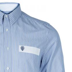 Gucci Men's  Blue Striped Shirt M