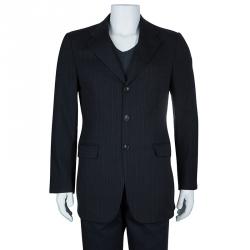 Gucci Men's Grey Striped Blazer M