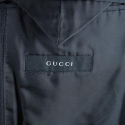 Gucci Men's Grey Striped Blazer M