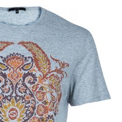 Gucci Men's Grey Printed T-Shirt XL