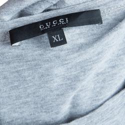 Gucci Men's Grey Printed T-Shirt XL