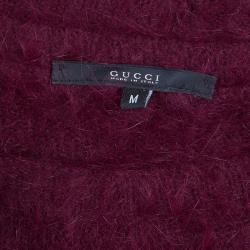 Pre Owned بلوفر غوتشي أنغورا كتل لونية رجالي M