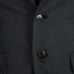 Gucci Men's Grey Wool Quilted Lining Blazer M
