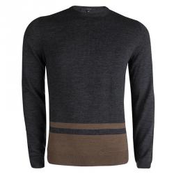 Gucci Grey Wool Crew Neck Sweater M