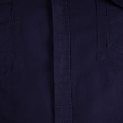 Pre Owned قميص غوتشي يناسب مقاسك أزرار أمامية أكمام طويلة قطن أزرق L