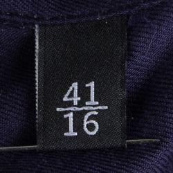 Pre Owned قميص غوتشي يناسب مقاسك أزرار أمامية أكمام طويلة قطن أزرق L