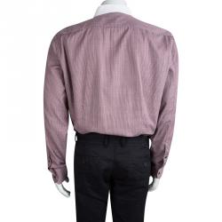 Gucci Multicolor Checked Cotton Contrast Collar Long Sleeve Button Front Shirt 4XL