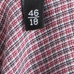 Gucci Multicolor Checked Cotton Contrast Collar Long Sleeve Button Front Shirt 4XL