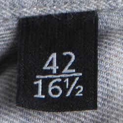 Gucci Grey Long Sleeve Button Front Slim Fit Shirt XL