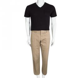 Gucci Brown Tailored Regular Fit Trousers M