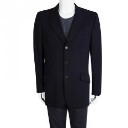 Pre Owned بليزر غوتشي صوف ازرق كحلي XL