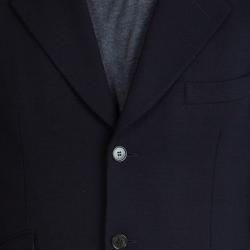 Pre Owned بليزر غوتشي صوف ازرق كحلي XL