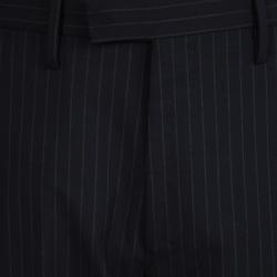 Gucci Black Striped Wool Suit S