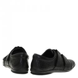 مملوكة مسبقًا حذاء رياضي غوتشي فيلكرو جلد غوتشيسيما أسود مقاس 42