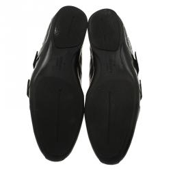 مملوكة مسبقًا حذاء رياضي غوتشي فيلكرو جلد غوتشيسيما أسود مقاس 42